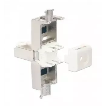 Connettore modulare RJ45 schermato senza attrezzi Intellinet Cat6a 10G STP con contatti placcati oro