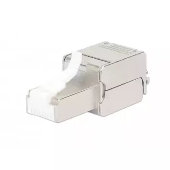 Connettore modulare RJ45 schermato senza attrezzi Intellinet Cat6a 10G STP con contatti placcati oro