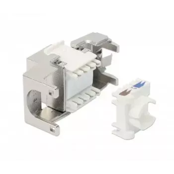 Keystone jack RJ-45 schermato senza attrezzi Intellinet Cat8.1 40G argento