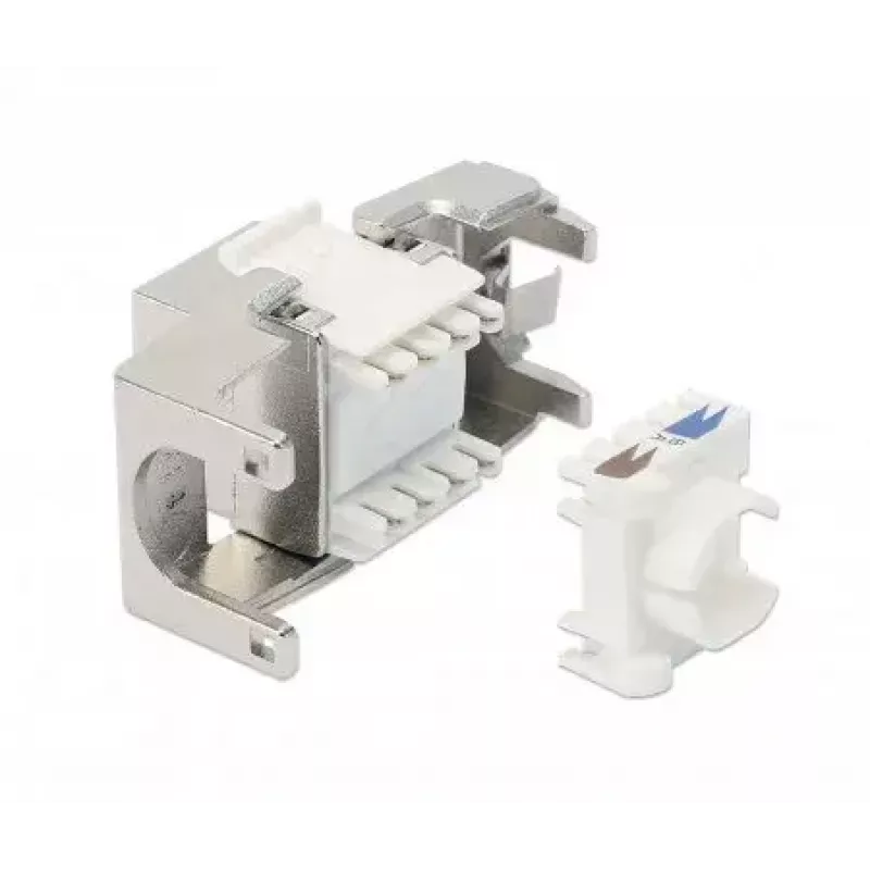 Keystone jack RJ-45 schermato senza attrezzi Intellinet Cat8.1 40G argento