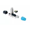 Connettore modulare RJ45 schermato senza attrezzi Intellinet Cat8.1 40G blu connettore maschio