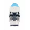 Connettore modulare RJ45 schermato senza attrezzi Intellinet Cat8.1 40G blu connettore maschio