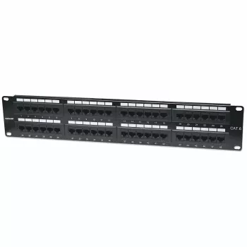 Patch panel Intellinet, Cat6, UTP, 48 porte, 2U, nero