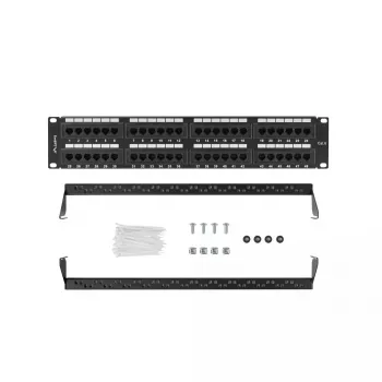 Accessorio rack Lanberg PPU6-2048-B 19 pollici 2U 48 porte