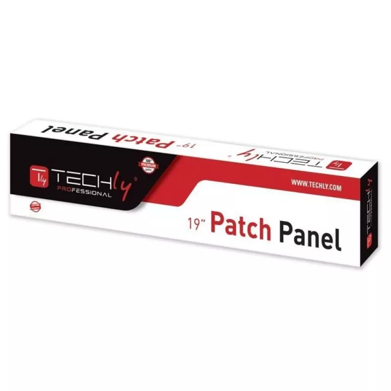 Patch panel Techly UTP 16 porte RJ45 Cat.6 I-PP 16-RU-C6T