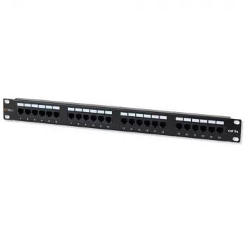Patch panel Techly UTP 24 porte RJ45 Cat.5E I-PP 24-RU-C5ET