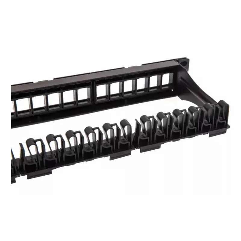 Patch panel modulare Techly 24 posti UTP con moduli estraibili 1HE nero
