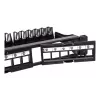 Patch panel modulare Techly 24 posti UTP con moduli estraibili 1HE nero