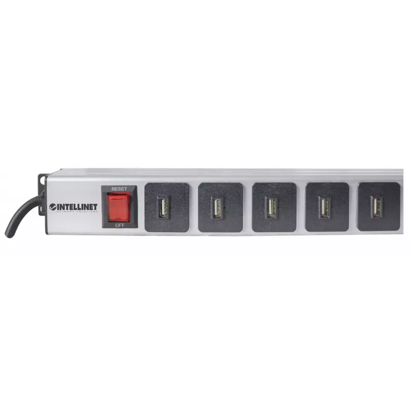 Unità di distribuzione di alimentazione Intellinet montaggio verticale su rack 16 porte USB-A