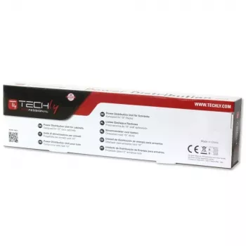 Ciabatta (PDU) Techly I-CASE STRIP-16SH 6 uscite AC 1.5HE nero, argento