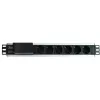 Ciabatta (PDU) Techly I-CASE STRIP-16SH 6 uscite AC 1.5HE nero, argento