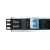 Ciabatta (PDU) Techly I-CASE STRIP-16SH 6 uscite AC 1.5HE nero, argento