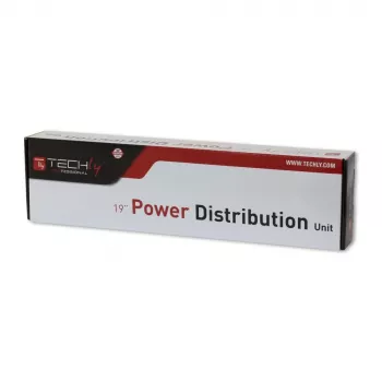 Unità di distribuzione di alimentazione (PDU) Techly I-CASE STRIP-18C20 8 uscite AC 1U nero, rosso
