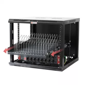 Mensola per rack Techly I-CABINET-TRAY14BK nero 4U 19 pollici