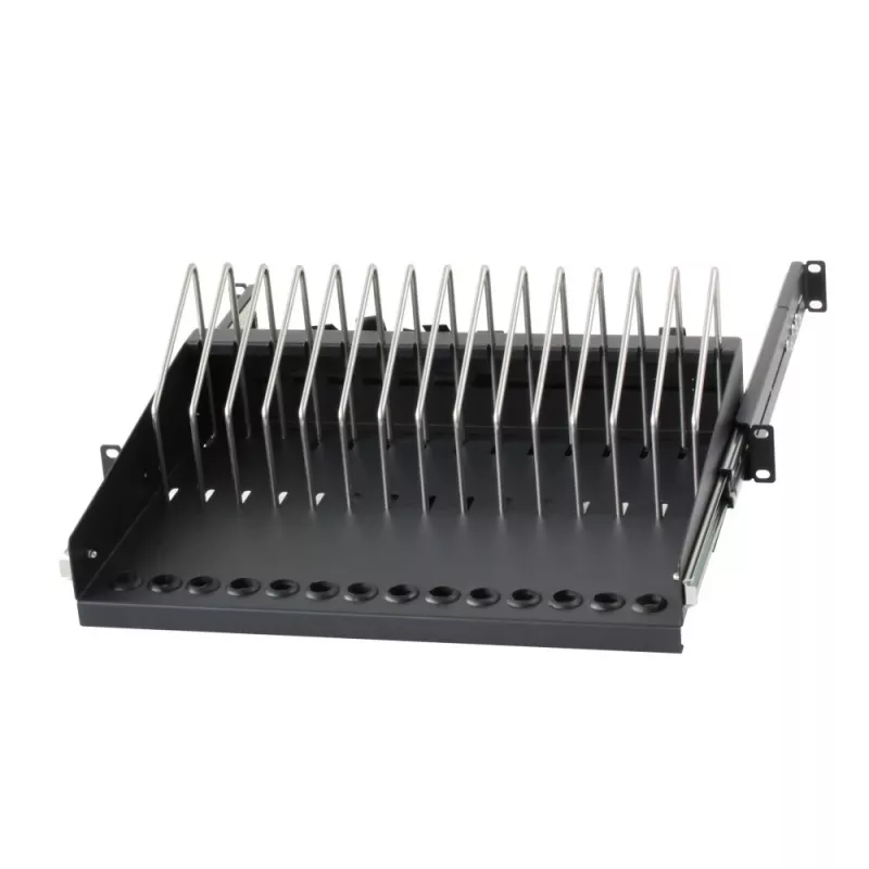 Mensola per rack Techly I-CABINET-TRAY14BK nero 4U 19 pollici