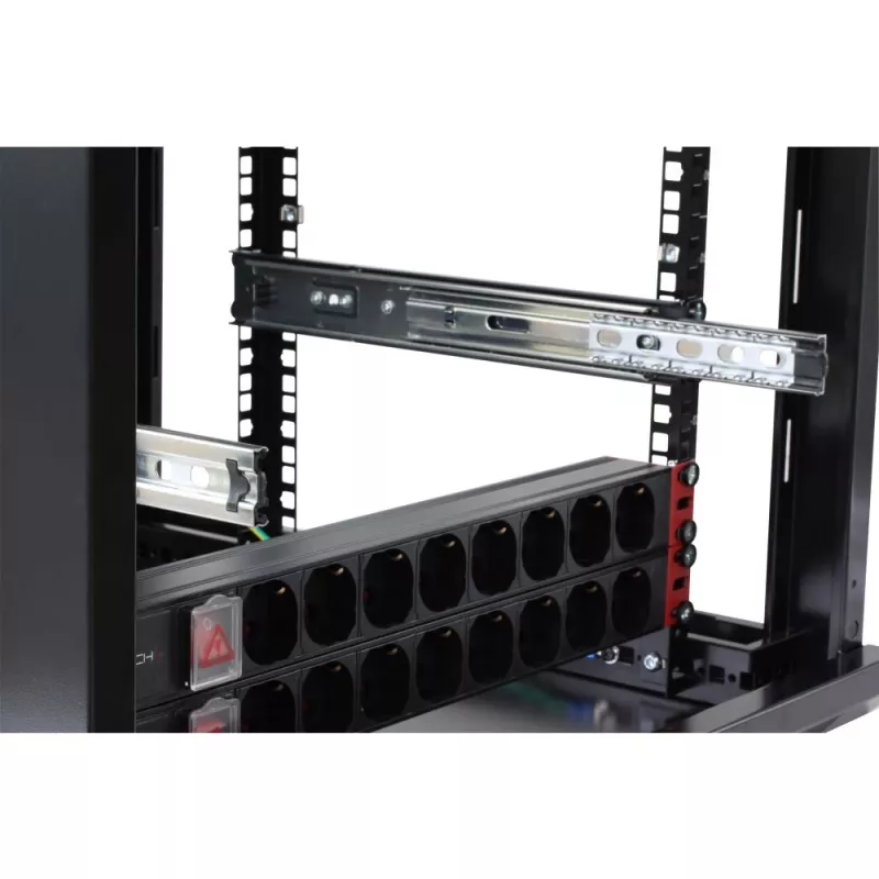 Mensola per rack Techly I-CABINET-TRAY14BK nero 4U 19 pollici