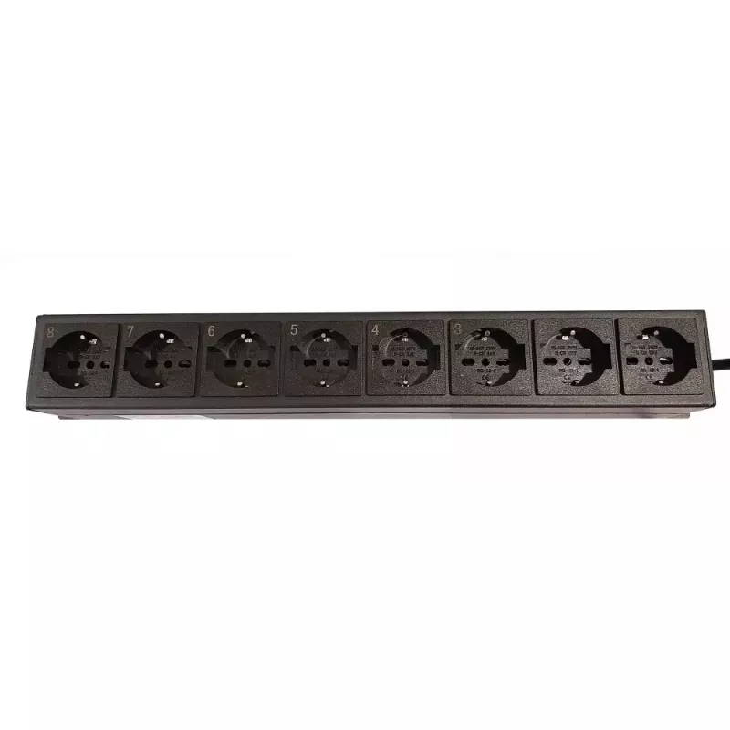 Ciabatta Techly 8 prese rack 19 pollici con 8 interruttori ON/OFF 1,5HE