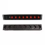 Ciabatta Techly 8 prese rack 19 pollici con 8 interruttori ON/OFF 1,5HE