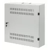 Armadio a parete Intellinet 19 pollici low-profile con 4U guide orizzontali e 2U verticali – sottile, salvaspazio con profondità di soli 170 mm, ideale per applicazioni AV, multimediali e di sorveglianza, montato, grigio RAL 7035
