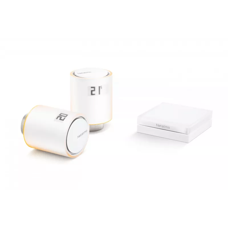 Netatmo Starter Pack - valvole termostatiche smart, bianco, 0 - 50 °C, 2400 MHz, 100 m, 5 - 30 °C, °C