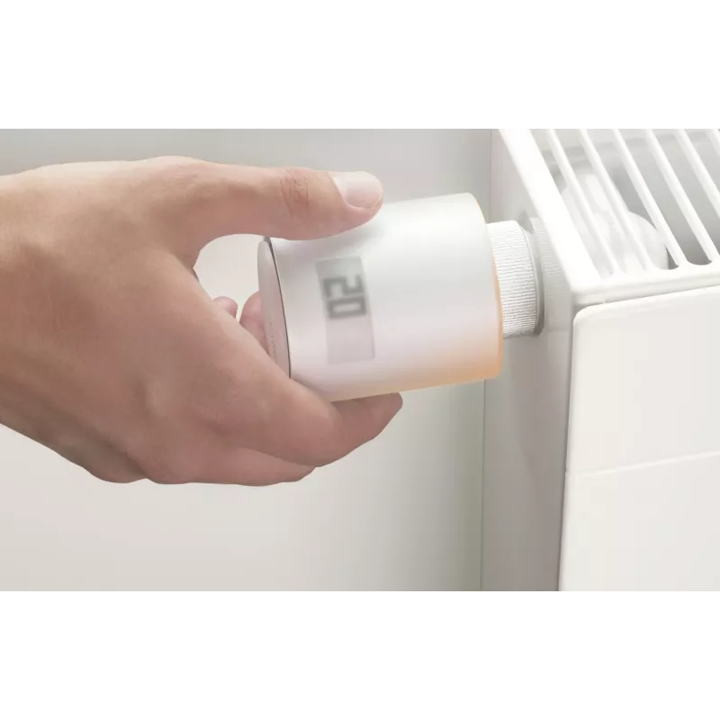 Netatmo NAV-EN valvola termostatica intelligente aggiuntiva per radiatore, bianca