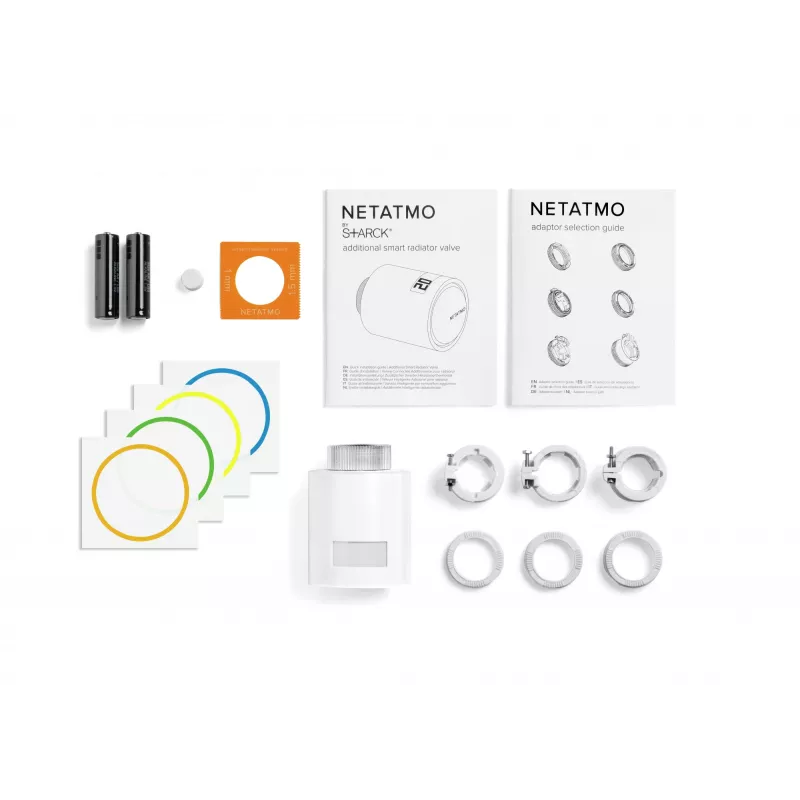 Netatmo NAV-EN valvola termostatica intelligente aggiuntiva per radiatore, bianca