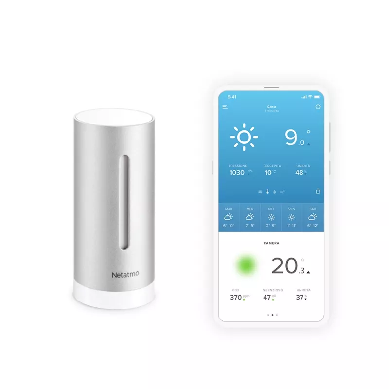 Netatmo modulo interno smart aggiuntivo, senza fili, 0,3°, 3%, duraluminio, alluminio, AAA