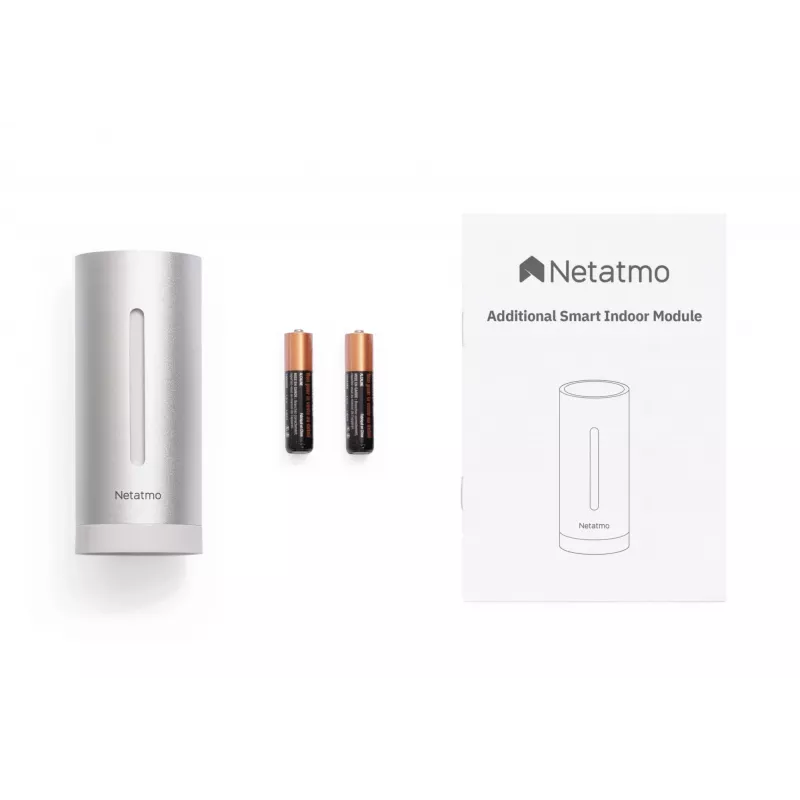 Netatmo modulo interno smart aggiuntivo, senza fili, 0,3°, 3%, duraluminio, alluminio, AAA