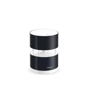 Netatmo anemometro smart, velocità del vento, senza fili, Wi-Fi, 0 - 45 m/s, 100 m, nero, trasparente