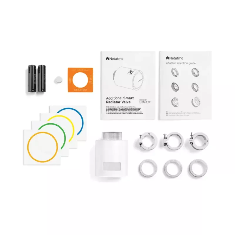 Netatmo Pack: Smart Thermostat + 3 valvole termostatiche smart aggiuntive