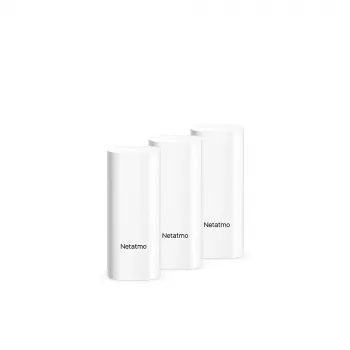 Sensore porta/finestra Netatmo DTG-EC senza fili resistente alle intemperie 3 V (2×AAA), portata 80 m, bianco, set da 3 pezzi