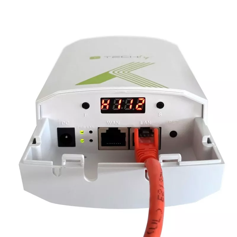 Techly I-WL-CPE880 (108439) CPE / access point / ripetitore per esterni, Wi-Fi 802.11n, 5,8 GHz, 15 dBi, 300 Mbps, bridge Point-to-Point / Point-to-Multipoint