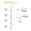 Techly I-WL-CPE880 (108439) CPE / access point / ripetitore per esterni, Wi-Fi 802.11n, 5,8 GHz, 15 dBi, 300 Mbps, bridge Point-to-Point / Point-to-Multipoint