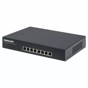 Intellinet Switch Gigabit Ethernet PoE+ 8 porte, 8 porte PoE, IEEE 802.3at/af Power-over-Ethernet (PoE+/PoE), Endspan, desktop, box