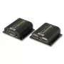 Techly IDATA EXT-E70POED Extender AV trasmettitore e ricevitore AV nero