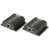 Techly IDATA EXT-E70POED Extender AV trasmettitore e ricevitore AV nero