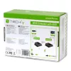 Techly IDATA EXT-E70POED Extender AV trasmettitore e ricevitore AV nero