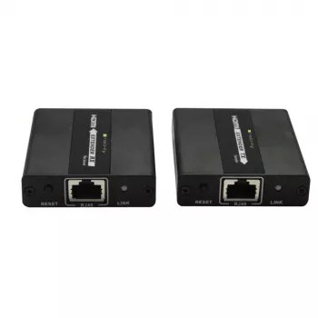 Techly IDATA EXT-E71 Extender AV trasmettitore e ricevitore AV nero