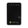 Techly I-WL-REPEATER2 (301078) mini router wireless / ripetitore 300N da presa, Wi-Fi 4 (802.11n), 2,4 GHz, 300 Mbps