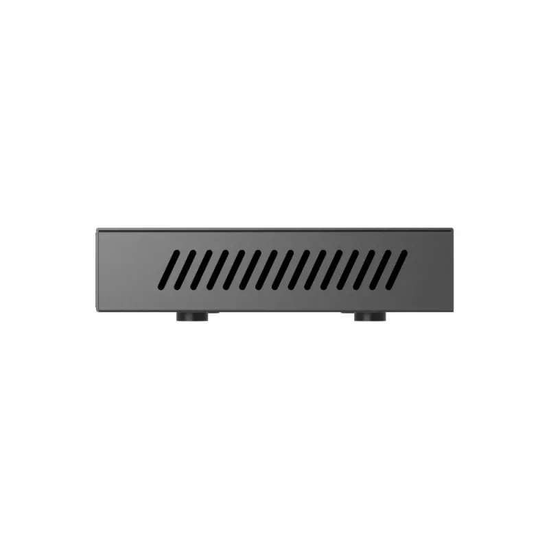 QNAP QSW-1108-8T-R2 switch di rete unmanaged, 8x 2,5GbE RJ45 (10/100/1000/2500 Mbps), da scrivania, senza ventola, nero-grigio