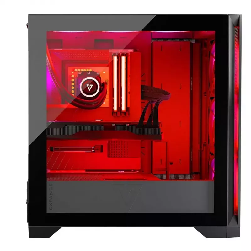 Case Modecom Volcano Expanse S Apex ARGB Midi, nero