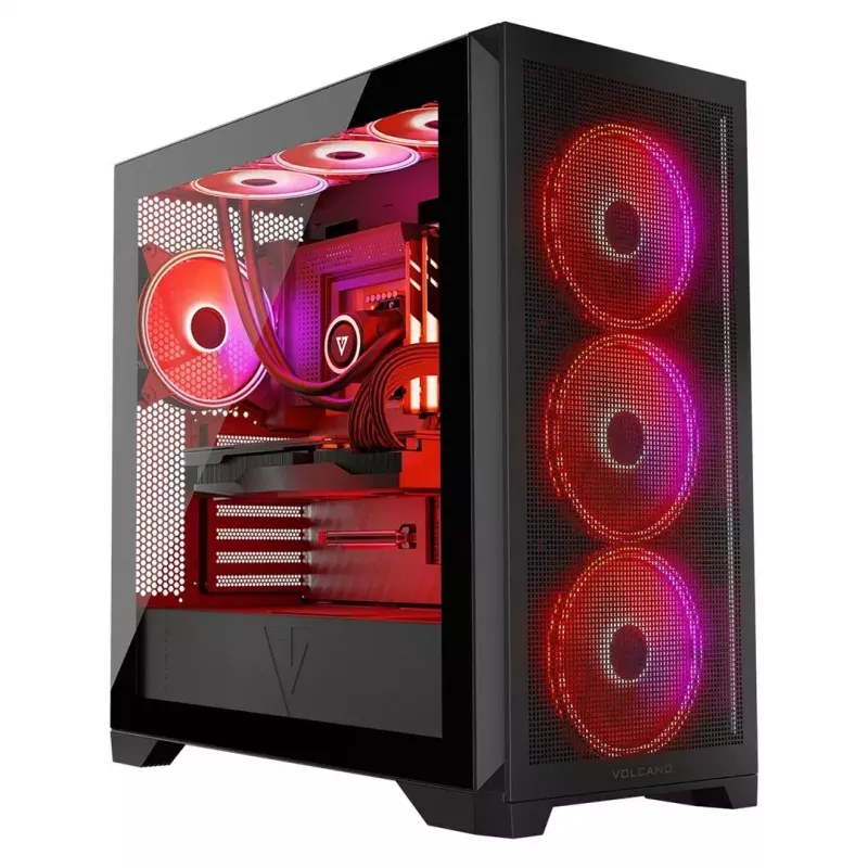 Case Modecom Volcano Expanse S Apex ARGB Midi, nero