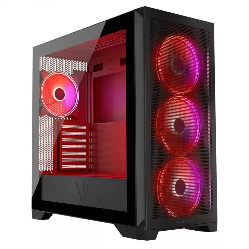 Case Modecom Volcano Expanse S Apex ARGB Midi, nero