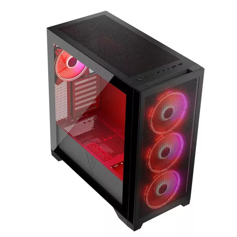 Case Modecom Volcano Expanse S Apex ARGB Midi, nero