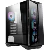 MSI MPG GUNGNIR 110R Case per computer gaming Mid Tower nero, USB 3.2 Gen2 Type C, 4x ventola ARGB 120mm, Mystic Light Sync, scheda di controllo ARGB da 1 a 6, 2x pannelli in vetro temperato, ATX, mATX, mini-ITX