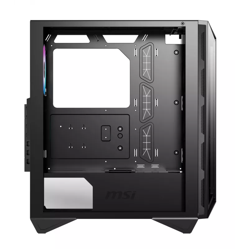 MSI MPG GUNGNIR 110R Case per computer gaming Mid Tower nero, USB 3.2 Gen2 Type C, 4x ventola ARGB 120mm, Mystic Light Sync, scheda di controllo ARGB da 1 a 6, 2x pannelli in vetro temperato, ATX, mATX, mini-ITX