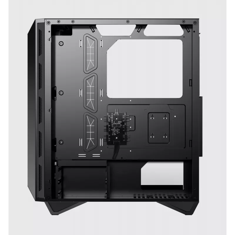 MSI MPG GUNGNIR 110R Case per computer gaming Mid Tower nero, USB 3.2 Gen2 Type C, 4x ventola ARGB 120mm, Mystic Light Sync, scheda di controllo ARGB da 1 a 6, 2x pannelli in vetro temperato, ATX, mATX, mini-ITX
