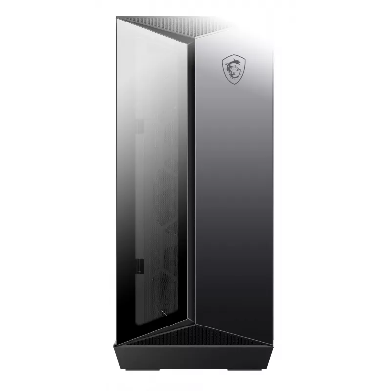 MSI MPG GUNGNIR 110R Case per computer gaming Mid Tower nero, USB 3.2 Gen2 Type C, 4x ventola ARGB 120mm, Mystic Light Sync, scheda di controllo ARGB da 1 a 6, 2x pannelli in vetro temperato, ATX, mATX, mini-ITX