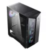 MSI MPG GUNGNIR 110R Case per computer gaming Mid Tower nero, USB 3.2 Gen2 Type C, 4x ventola ARGB 120mm, Mystic Light Sync, scheda di controllo ARGB da 1 a 6, 2x pannelli in vetro temperato, ATX, mATX, mini-ITX