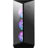 MSI MPG GUNGNIR 110R Case per computer gaming Mid Tower nero, USB 3.2 Gen2 Type C, 4x ventola ARGB 120mm, Mystic Light Sync, scheda di controllo ARGB da 1 a 6, 2x pannelli in vetro temperato, ATX, mATX, mini-ITX